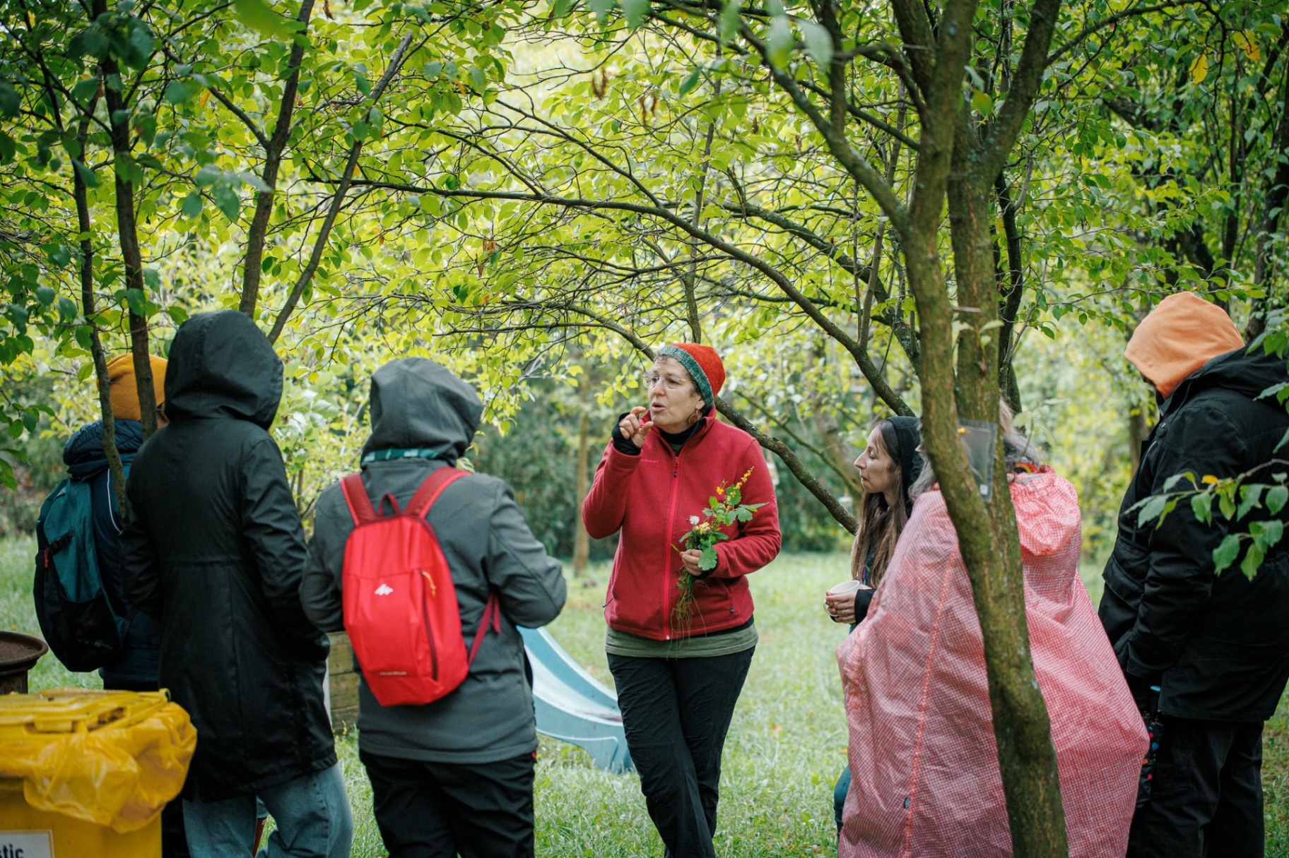 Children connecting with nature